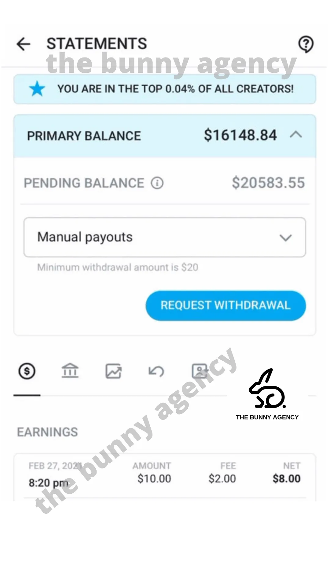 22 Creator Earnings on OnlyFans - The Bunny Agency - The best OnlyFans Management Agency on the world