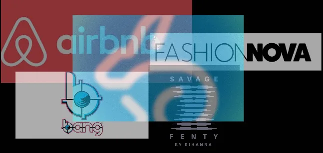 Mainstream brand logos highlighting the market relevance of The Bunny Agency